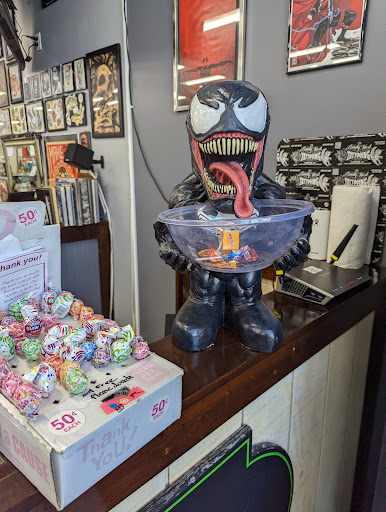 Explore race car tattoo ideas, creative tattoo ideas in Canton, available at Beauty Mark Tattooing