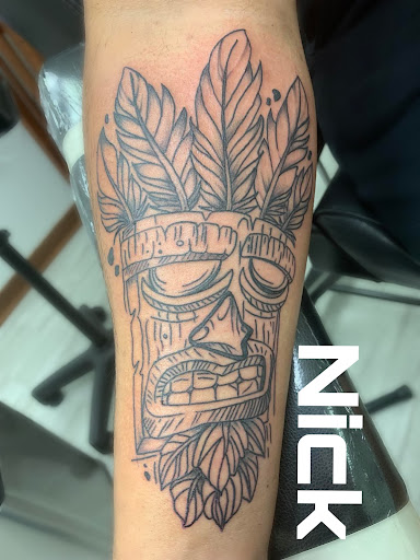 Explore women's arm sleeve tattoo ideas, creative tattoo ideas in Grenada, available at HeadSpace Tattoo