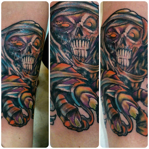 Explore thunderstorm tattoo ideas, creative tattoo ideas in East Windsor, available at AAA Tattoo