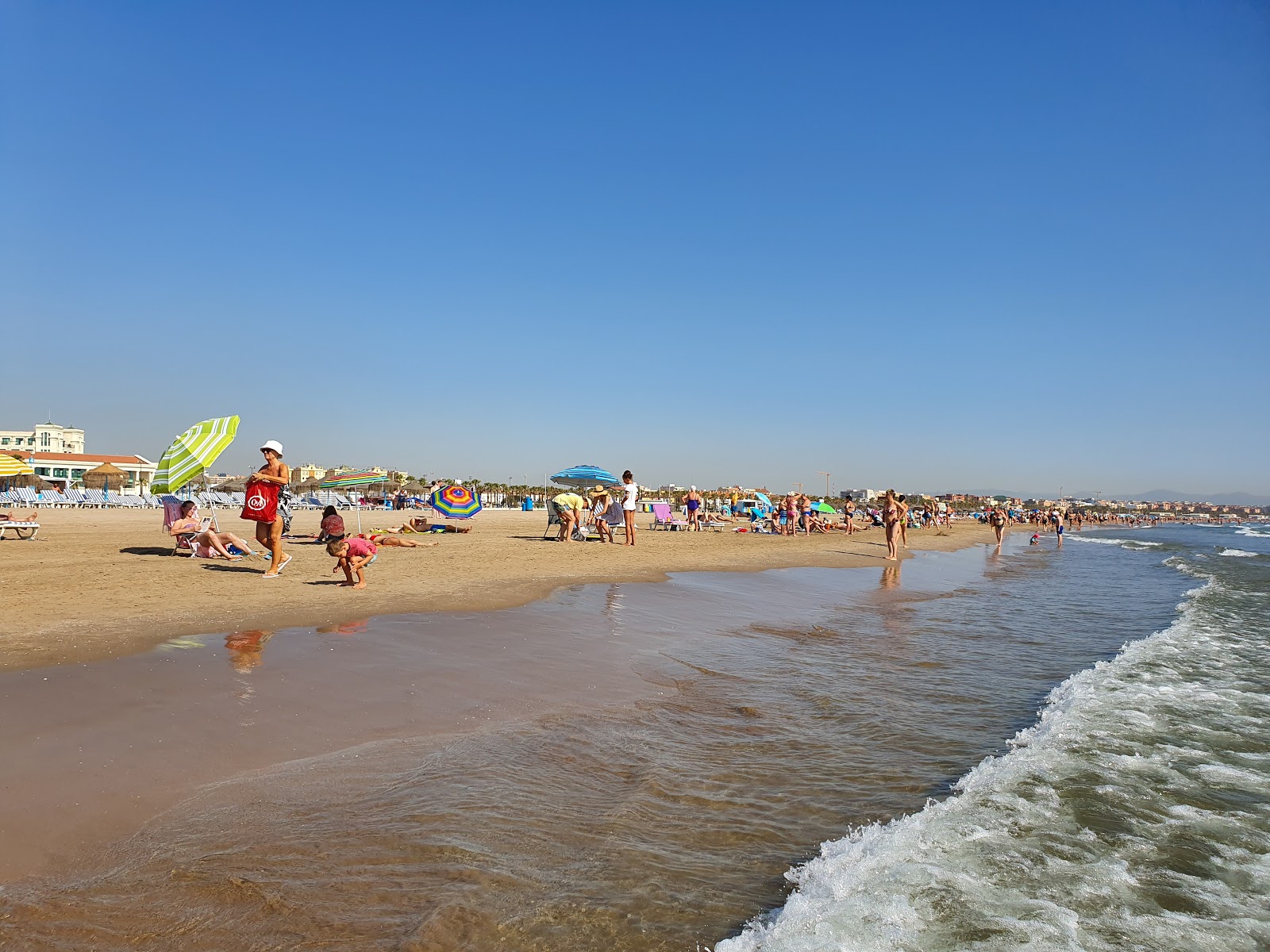 Photo of Malvarrosa Beach with turquoise pure water surface