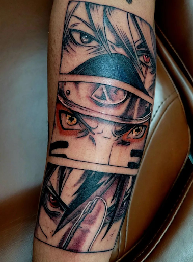 Explore leg tattoo cover up ideas for men, creative tattoo ideas in San Antonio, available at Ink10city Tattoo Shop