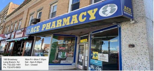 Ace Pharmacy, 186 Broadway, Long Branch, NJ 07740, USA, 