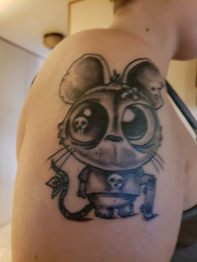 Explore women leg tattoo ideas, creative tattoo ideas in Sandusky, available at Atomik Tattoos