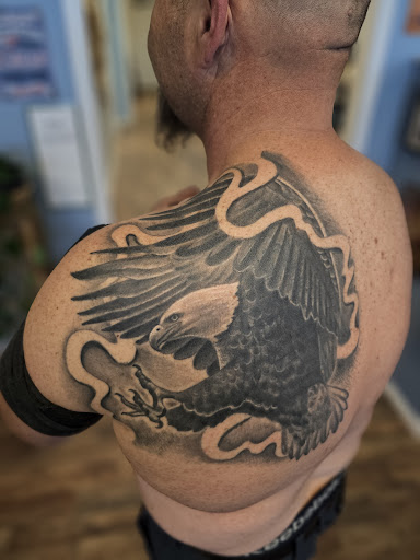 Explore half heart tattoo ideas, creative tattoo ideas in Seymour, available at 3 Sevens Tattoo