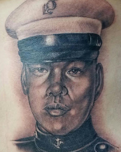 Explore dark tattoo cover up ideas, creative tattoo ideas in Las Vegas, available at Heart Of Thieves Tattoo