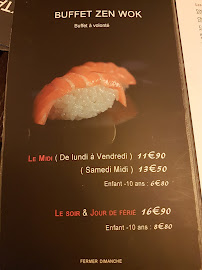 Zen-Wok à Lesquin menu