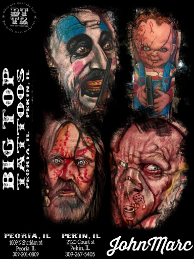 Explore mind tattoo ideas, creative tattoo ideas in Peoria, available at Big Top Tat2