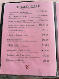 Menu / carte de Ristorante Gorgonia à Procida