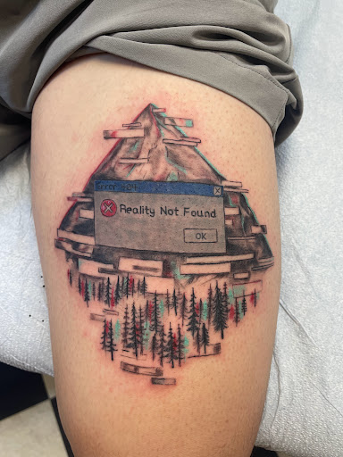 Explore upper arm sleeve tattoo ideas, creative tattoo ideas in Tacoma, available at Rolling Gypsy Tattoo