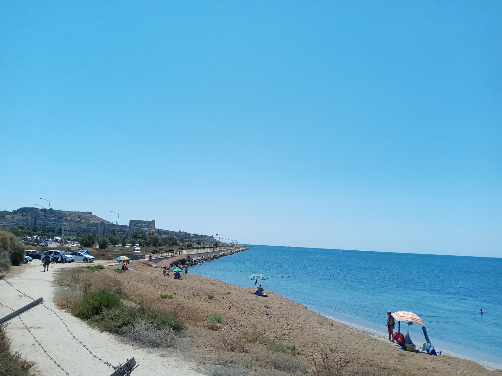 Foto van Spiaggia della Diga met hoog niveau van netheid