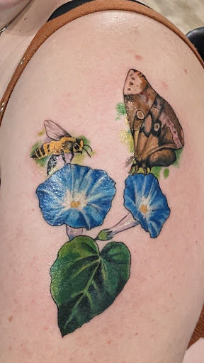 Explore muscle tattoo ideas, creative tattoo ideas in Palm Desert, available at Picazo Tattoo Studio