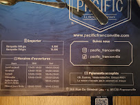 Pacific - Restaurant sous-marin à Franconville menu