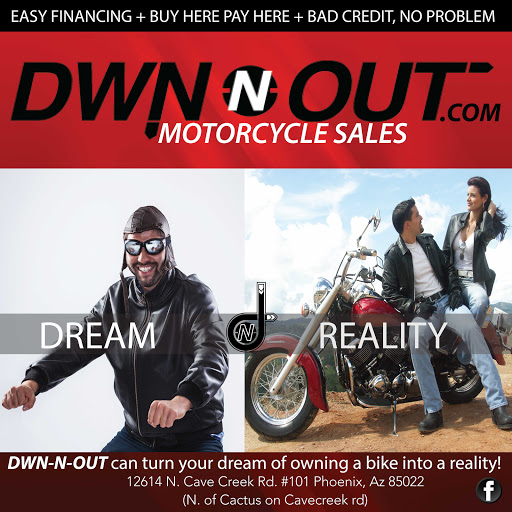 Motorcycle Dealer «Dwn N Out Motorcycle Sales», reviews and photos, 12614 N Cave Creek Rd, Phoenix, AZ 85022, USA