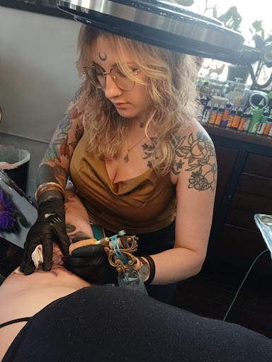Explore buffy tattoo ideas, creative tattoo ideas in Kansas City, available at Golden Stag Tattoo and Gallery