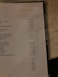 Menu / carte de Caffe Nina à San Pantaleo