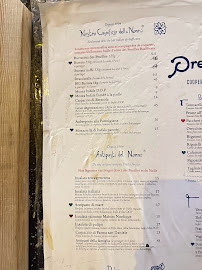 Presto Fresco à Paris menu