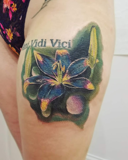 Explore la dodgers tattoo ideas, creative tattoo ideas in Kansas City, available at Golden Stag Tattoo and Gallery