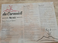 Menu du Pizza a portafoglio da Carmniell à Aversa