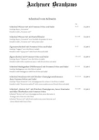 Restaurant Aachener Brauhaus à Aachen - menu / carte