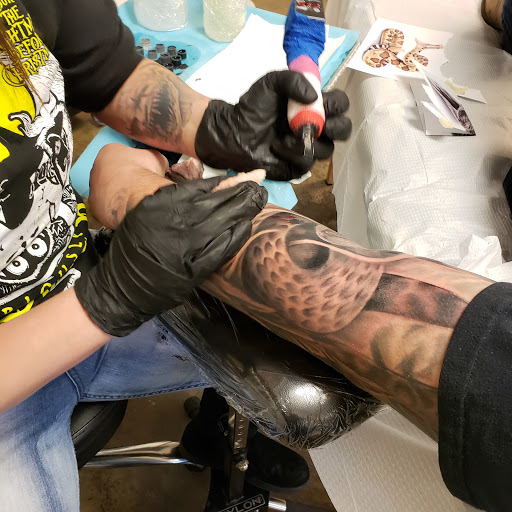 Explore portal tattoo ideas, creative tattoo ideas in Tea, available at Red Arbor Tattoo