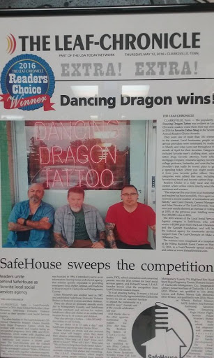 Tattoo Shop «Dancing Dragon Tattoo Studio», reviews and photos, 15234 Fort Campbell Blvd, Oak Grove, KY 42262, USA