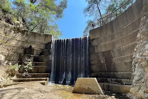 Seven Springs Lake & waterfall image