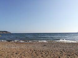 Foto von Plage des Bonnettes umgeben von Bergen