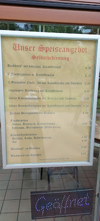 Carte du Fischspezialitäten Mundt à Baabe