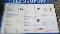 Menu / carte de Chez Mamelou à Dolus-d'Oléron