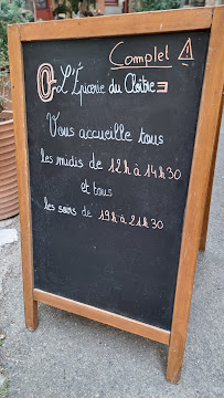 Menu / carte de L'Épicerie du Cloître à Arles