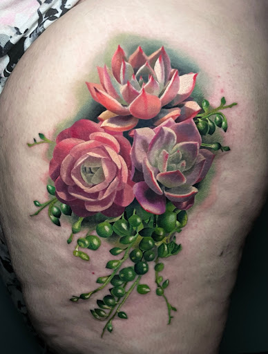 Explore middle neck tattoo ideas, creative tattoo ideas in Goffstown, available at Obsidian Moon Tattoo
