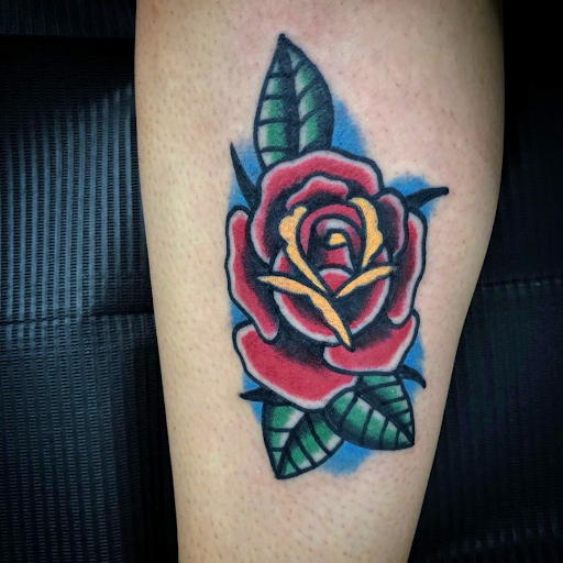 Explore half leg sleeve tattoo ideas, creative tattoo ideas in Los Angeles, available at Highland Tattoo