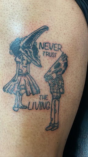 Explore engagement ring tattoo ideas, creative tattoo ideas in Mount Holly, available at Permanent Vacation Tattoos