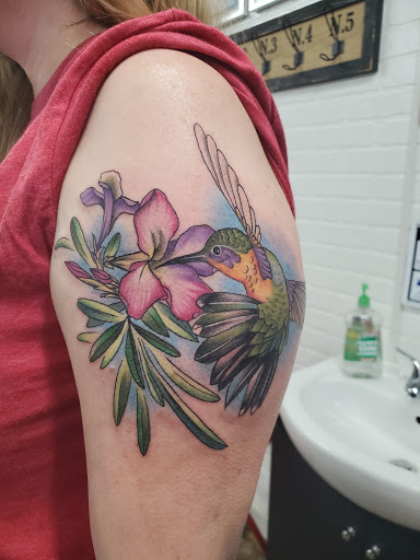 Explore heartagram tattoo ideas, creative tattoo ideas in Three Rivers, available at Portfolio Ink, LLC