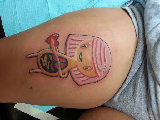 Explore cherry blossom tree tattoo ideas, creative tattoo ideas in Egg Harbor Township, available at Mr. Blue Sky Tattoo