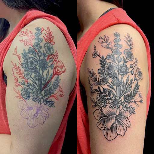 Explore small watercolor tattoo ideas, creative tattoo ideas in Meridian, available at Creative Pain Tattoo Studio