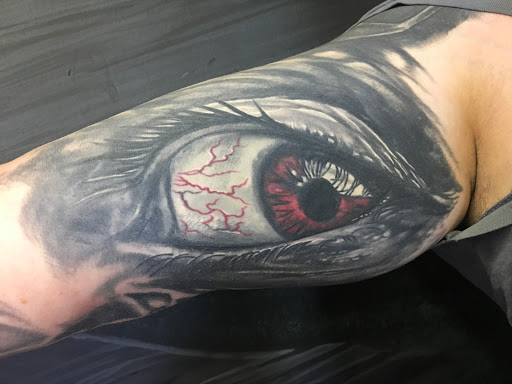 Explore star tattoo ideas for females, creative tattoo ideas in Princeton, available at The Asylum Tattoos & Fine Art