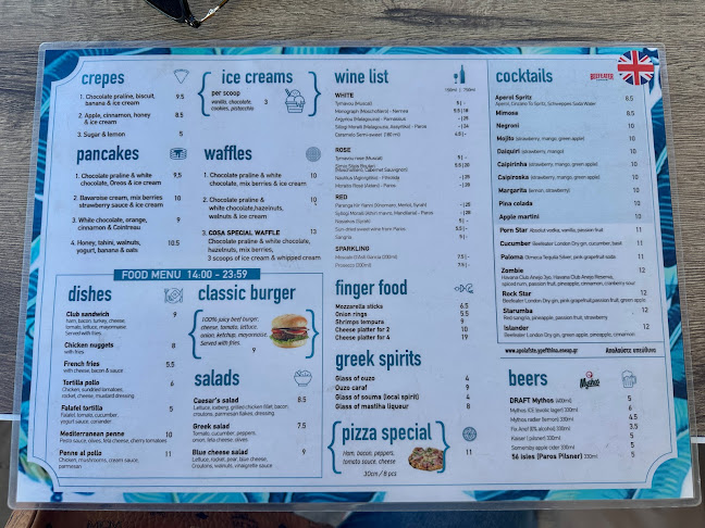 Αξιολογήσεις για το COSA All-Day Café Bar στην Paros - Καφετέρια