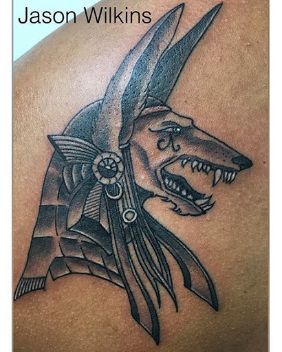 Explore leg sleeve tattoo ideas for men, creative tattoo ideas in Wake Forest, available at Revelation Ink Tattoo and Piercing