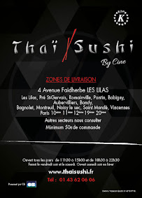 THAI SUSHI à Les Pavillons-sous-Bois menu