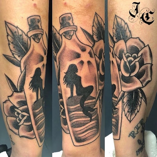 Explore dead rose tattoo ideas, creative tattoo ideas in Palmyra, available at Muse Tattoo & Body Piercing