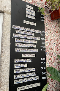 A Obra à Lisbon menu