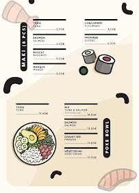 Restaurant de sushis Taste Thé x Omura Sushi à Nice (la carte)