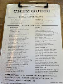 Restaurant Chez Gubbi à Sainte-Marie-la-Mer (la carte)