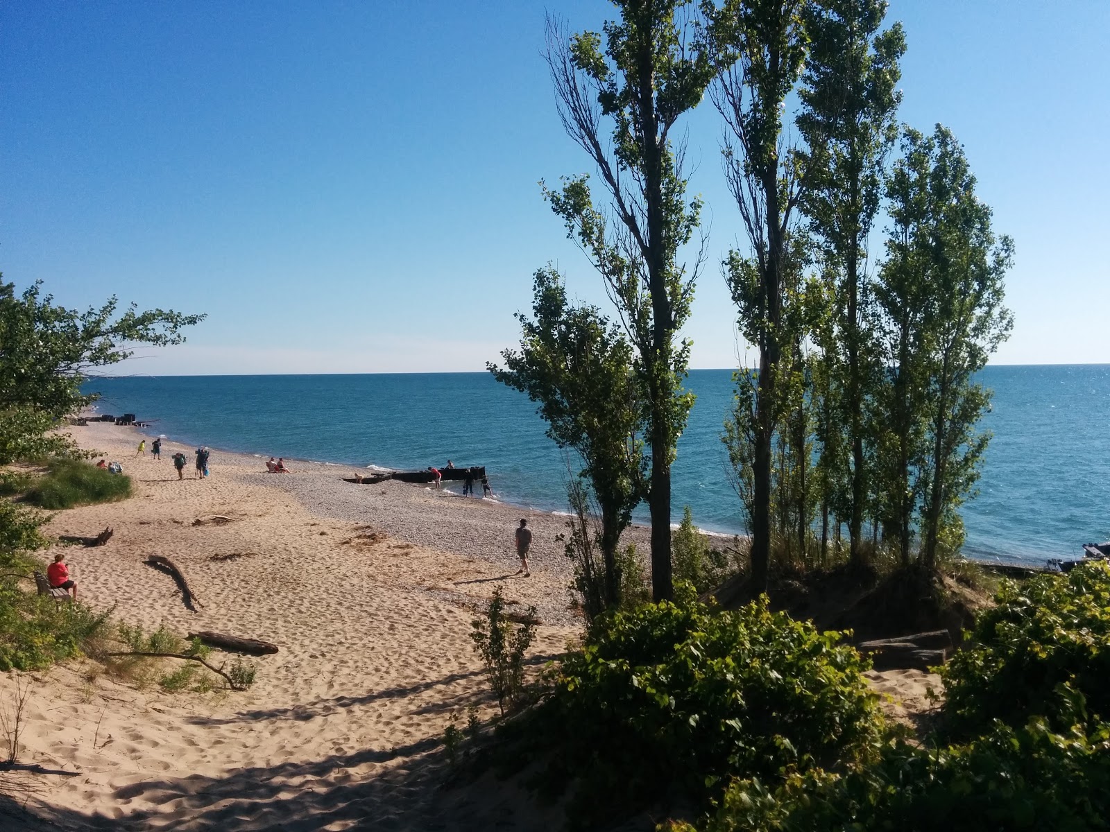 Photo of Point Betsie Beach with turquoise pure water surface