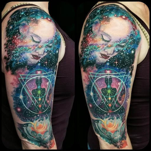 Explore witch broom tattoo ideas, creative tattoo ideas in Casper, available at Final Thoughts