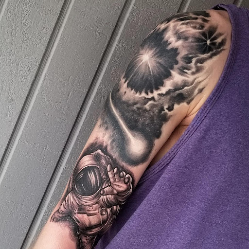 Explore tree tattoo ideas for men, creative tattoo ideas in Sioux City, available at Living Art Tattoo Studio