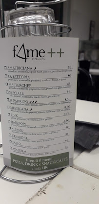 Menu / carte de fAme à Canegrate