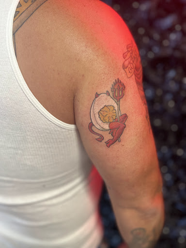Explore horror sleeve tattoo ideas, creative tattoo ideas in Houston, available at 333 Tattoo Studio HTX