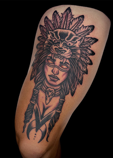 Explore ghost rider tattoo ideas, creative tattoo ideas in Johnson City, available at Gold Cross Tattoo Co.